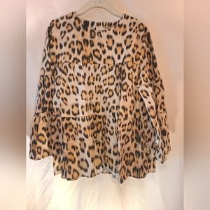 Leopard print Robert Cavalli Junior long sleeve blouse